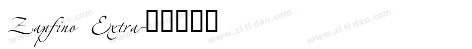 Zapfino Extra字体转换